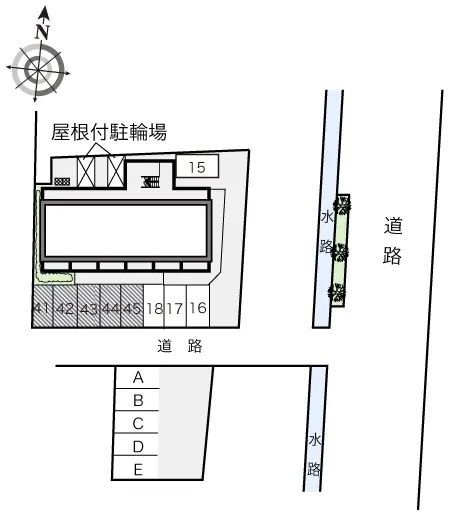 ★手数料０円★八尾市田井中　月極駐車場（LP）